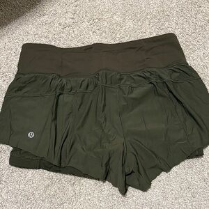 lululemon athletica Dark Green Athletic Shorts